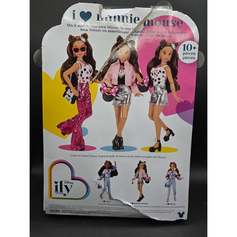 Disney ILY 4Ever Minnie Mouse-Inspired Doll Outfit Set Pink Sequin Pants - Picture 9 of 13